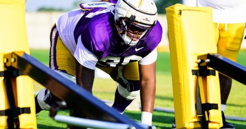 Sydir Mitchell was with the Tigers through fall camp (Photo: LSU Football)
